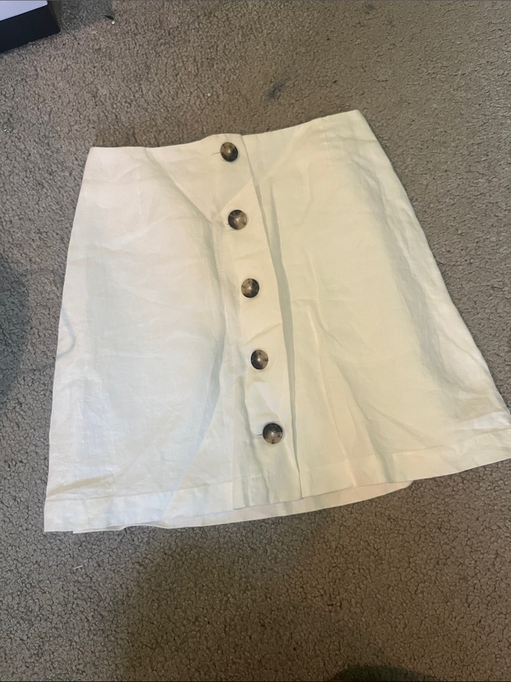 Wilfred Linen Button Skirt